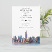 New York City Skyline Retirement Party 招待状 (スタンド正面)