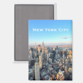 New York City Skyline View Magnet  マグネット (正面/裏面)