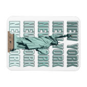 New York city statue of liberty マグネット (横)