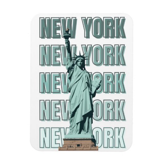 New York city statue of liberty マグネット (縦)