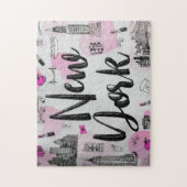 New York City Style Design ジグソーパズル (縦)