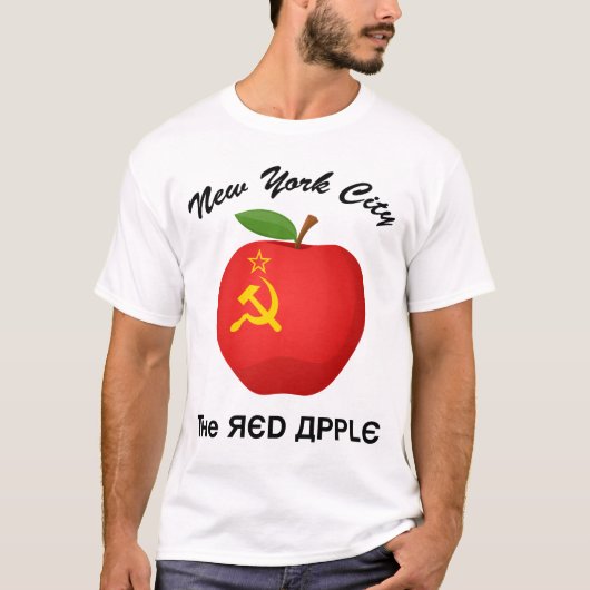 New York City The Red Apple Tシャツ (正面)