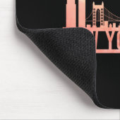 New York City Usa Cityscape Skyline Funny Gift _1  マウスパッド (コーナー)