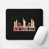 New York City Usa Cityscape Skyline Funny Gift _1  マウスパッド (マウス)