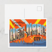 New York City Vintage Travelの挨拶 ポストカード (正面/裏面)