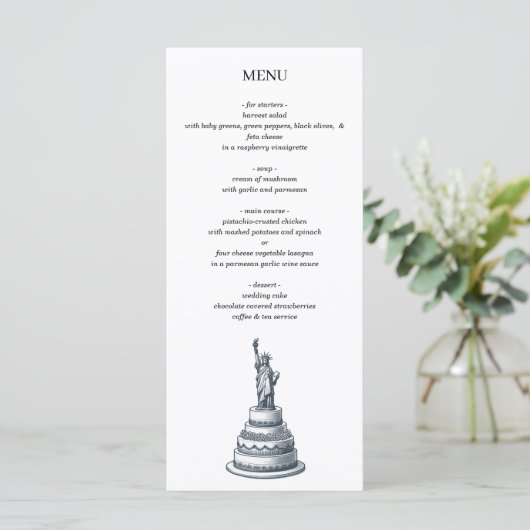 New York City Wedding Cake メニュー (スタンド正面)