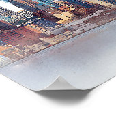 New York City Wedding Welcome Sign ポスター (角)