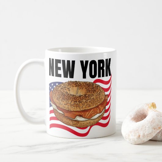 New York Classic Mug コーヒーマグカップ (ドーナツ)