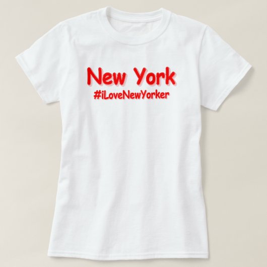 "New York" Cute Design. Buy Now Tシャツ (デザイン正面)