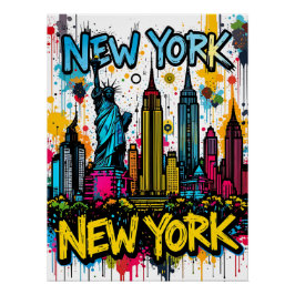 New York Dreams: Vibrant Urban Travel ポスター