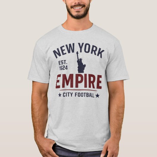 New York Empire City Football Vintage Tシャツ (正面)