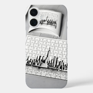 New york en noir et blanc iPhone 16ケース