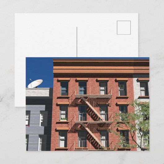 New York facades ポストカード (正面/裏面)