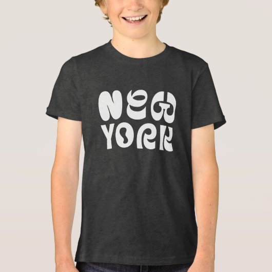 New York fancy logo design トライブレンドTシャツ (正面)