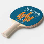 New York Five Borougs：アーバンレガシー 卓球ラケット (正面アングル)