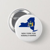 NEW YORK for Kamala Harris 2024ボタン 缶バッジ (正面&裏面)