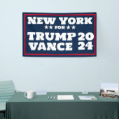 New York for Trump Vance 2024バナー 横断幕 (トレードショー)