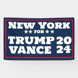 New York for Trump Vance 2024バナー 横断幕