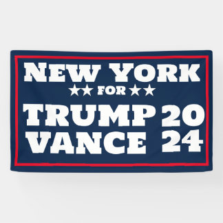 New York for Trump Vance 2024バナー 横断幕