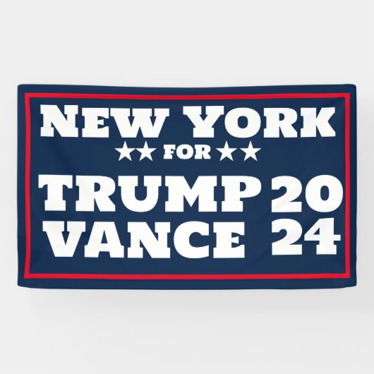 New York for Trump Vance 2024バナー 横断幕 (横)