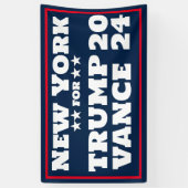 New York for Trump Vance 2024バナー 横断幕 (縦)