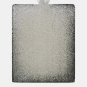 New York Holiday Elegance - Customizable Christmas シルバープレートバナーオーナメント (裏面)