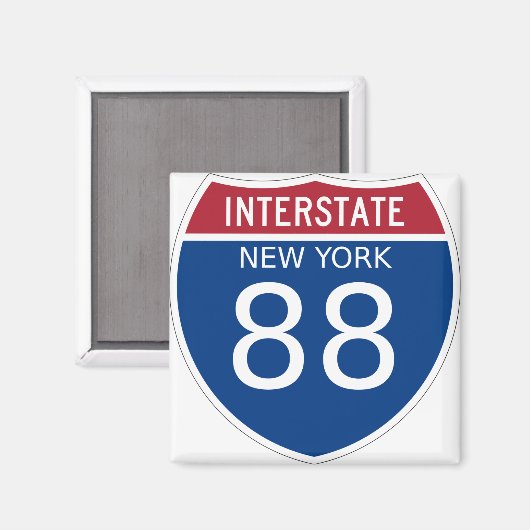 New York Interstate Sign マグネット (正面/裏面)