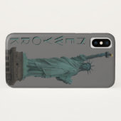 New York iPhoneケース自由のお土産の像 Case-Mate iPhoneケース (裏面(横))