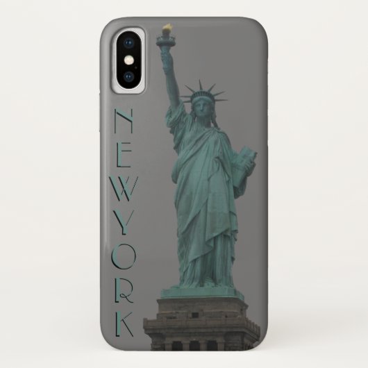New York iPhoneケース自由のお土産の像 Case-Mate iPhoneケース (裏面)