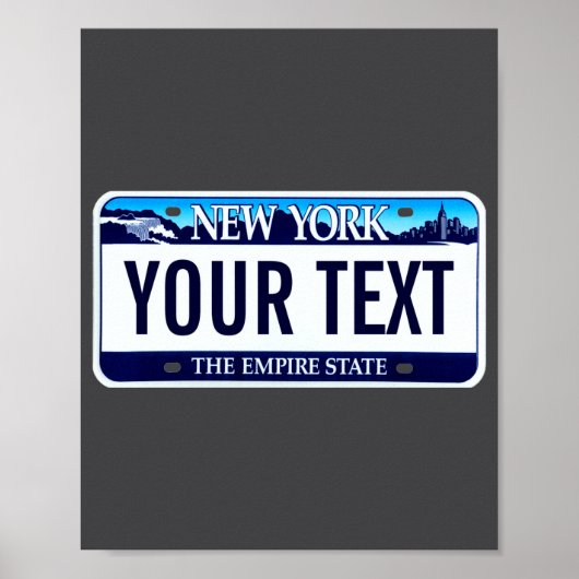 New York License Plate _1  ポスター (正面)