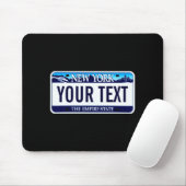 New York License Plate _1  マウスパッド (マウス)
