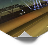 New York Lighted Bridge Poster ポスター (角)