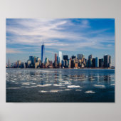 New York Manhattan Skyline Poster ポスター (正面)