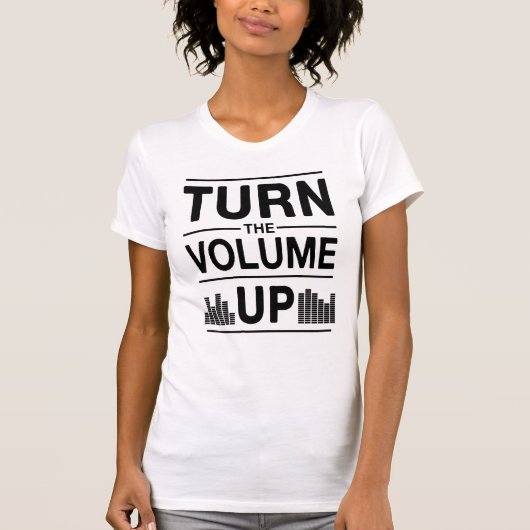New York Mayor Mamdani Turn The Volume Up Tシャツ (正面)