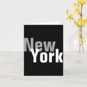 New York Mens Basic Dark カード (黄色い花)