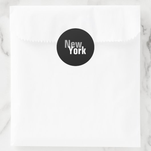 New York Mens Basic Dark ラウンドシール (バッグ)