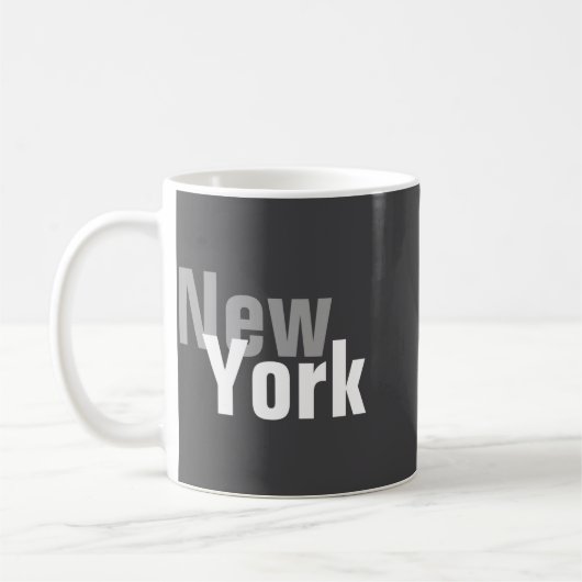 New York Mens Basic Dark _1  コーヒーマグカップ (左)