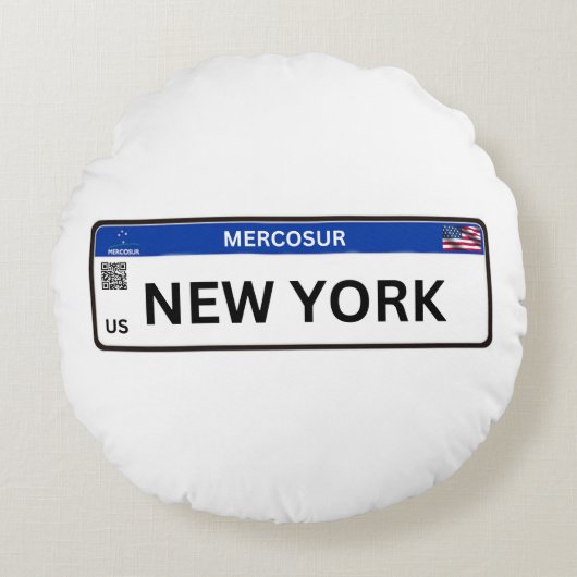 New York Mercosur ラウンドクッション (正面)