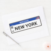 New York Mercosur 長方形シール (封筒)