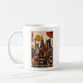 New-York Modern – Geometric Art Mug コーヒーマグカップ
