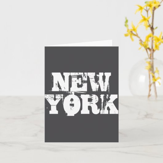 New York Nge _1  カード (黄色い花)