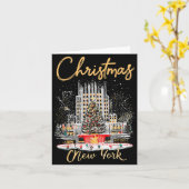 New York Ny Christmas Girl Trip Matching  カード (黄色い花)