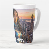 NEW YORK - NYC - カフェラテマグ (右アングル)