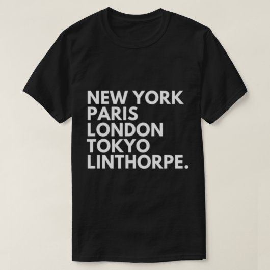 New York Paris London Tokyo Middlesbrough Boro   Tシャツ (デザイン正面)