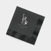 New York Passport 箔ナプキン (左)