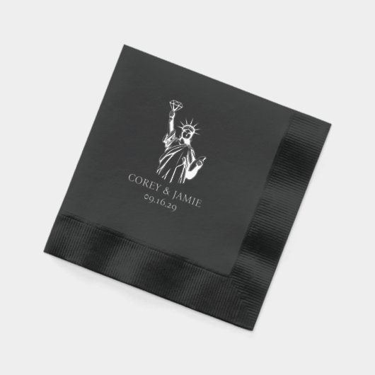 New York Passport 箔ナプキン (左)