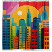 New York Pop Art シャワーカーテン (正面)