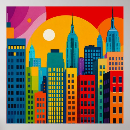 New York Pop Art ポスター (正面)