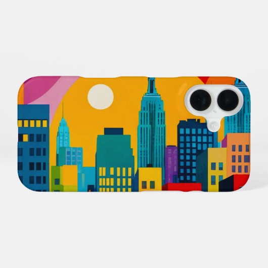 New York Pop Art iPhone 16ケース (裏面横)