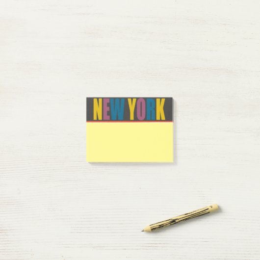 New York Post-It Notes ポストイット (デスク上)